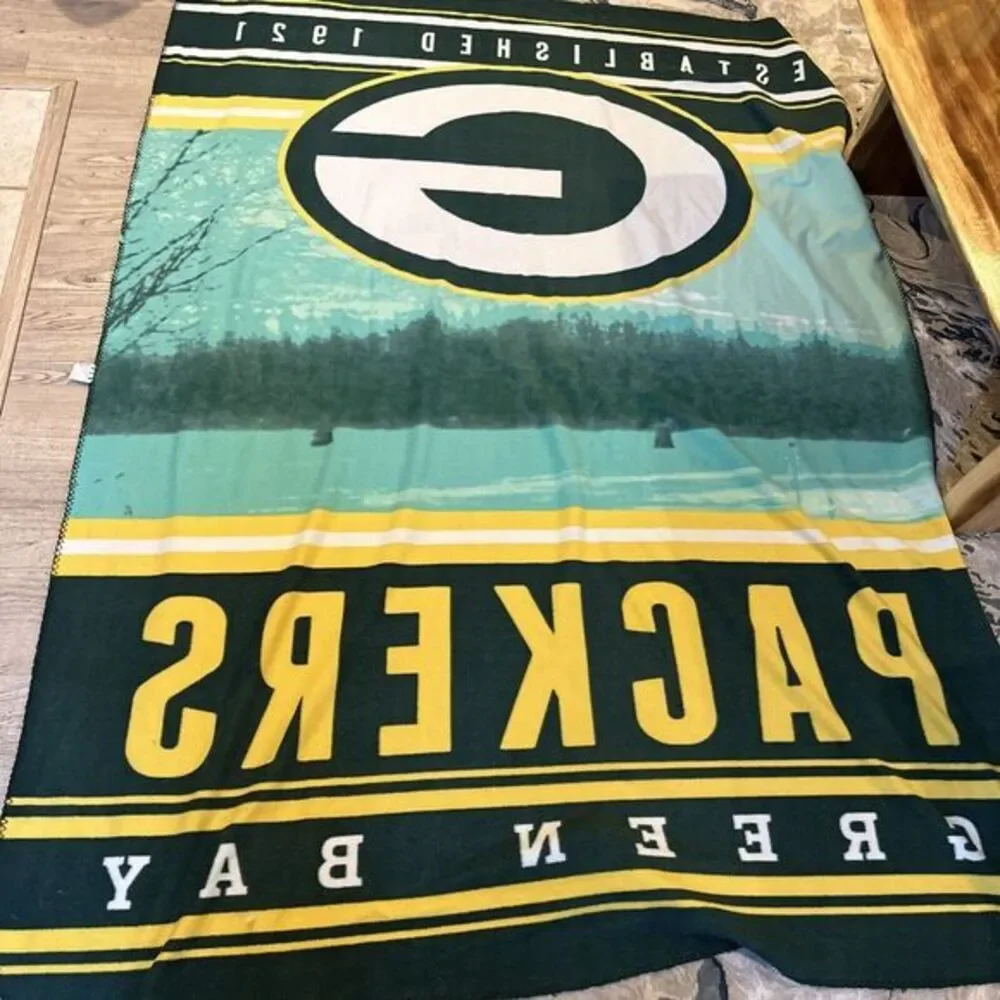 green bay‎ packers throw blanket Established 1921 85x62